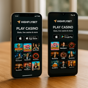 HighFlyBet Casino - Mobile Web App - No Download Required iOS Android